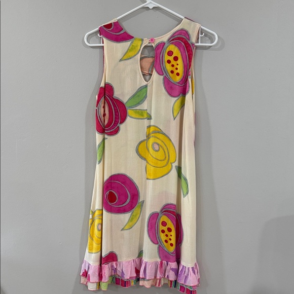 Vintage Jams World Kids Dress with Pink and Yellow Floral Design - Picture 4 of 6